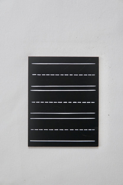 Travel Size 3 Line Chalkboard