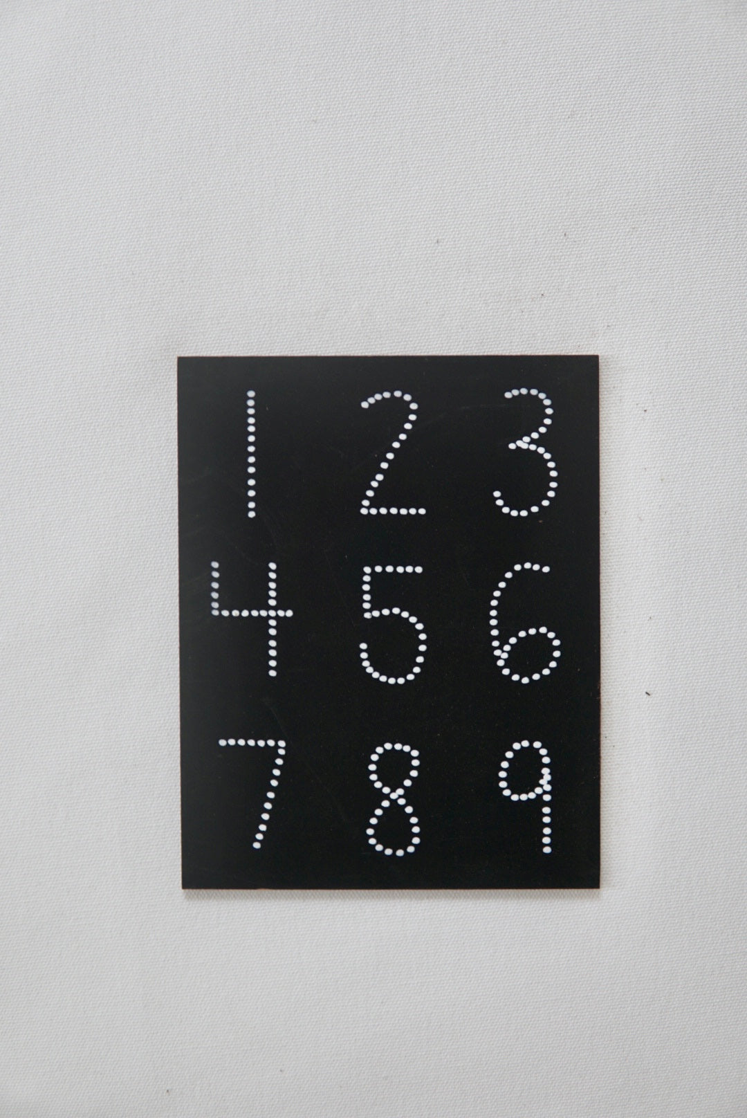 Travel Size Numbers Chalkboard (Black)
