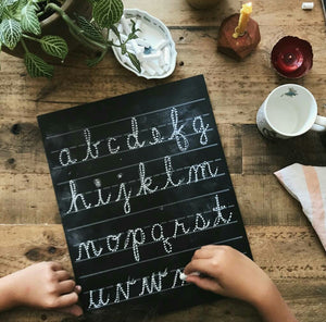 Step 3: (Lower Case) Cursive ABC Trace-n-Erase Chalkboard®