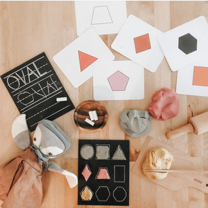 Travel Size Shapes Chalkboard (Black)