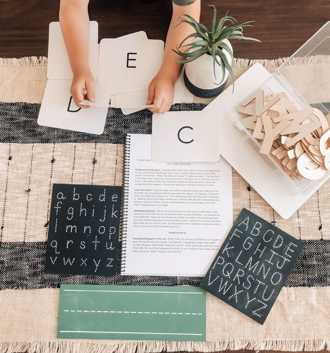 Travel Size Uppercase ABC Chalkboard