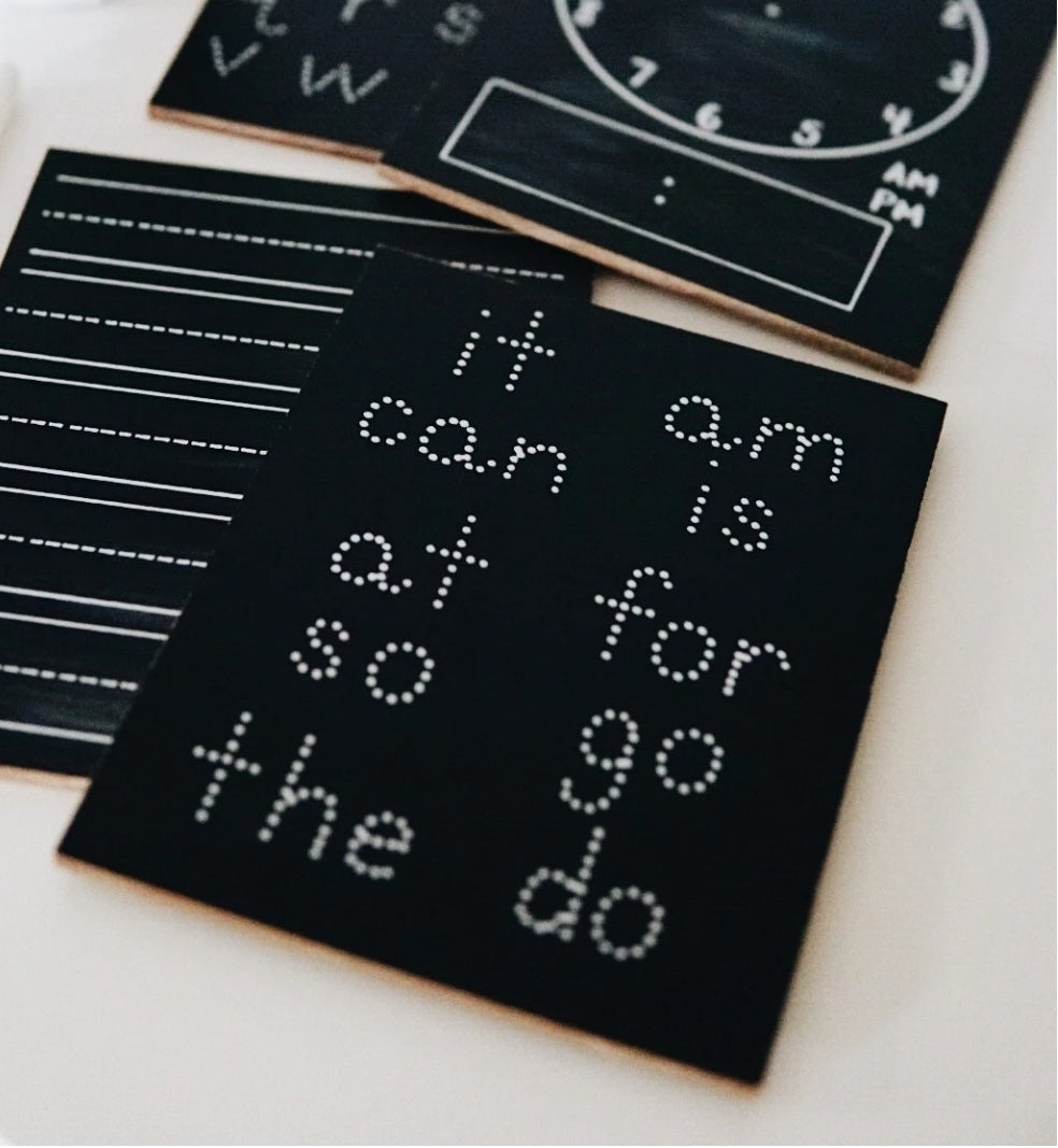 Travel Size Sight Words Chalkboard