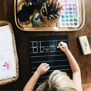 3 Line Trace-n-Erase Chalkboard® (Black)