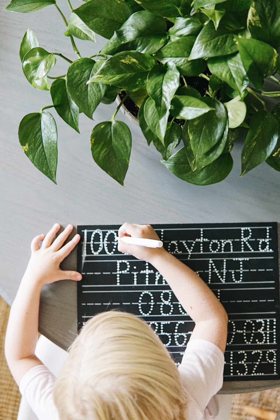 Personalized 5 Line (Extended) Chalkboard (11x14)