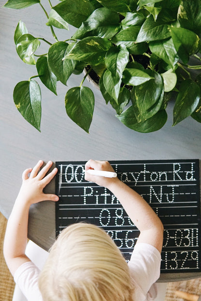 Personalized 5 Line (Extended) Chalkboard (11x14)