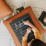 3 Line Personalized 11x14 Trace-n-Erase Chalkboard® (Black)