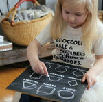 Traceable Shapes Trace-n-Erase Chalkboard® (Black)